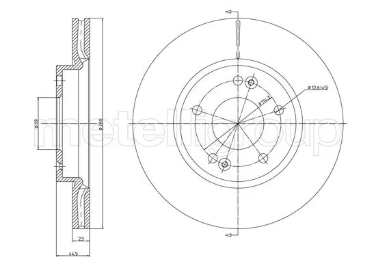Brake Disc (23-1377C)
