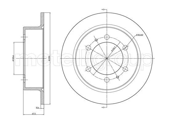 Brake Disc (23-1034C)