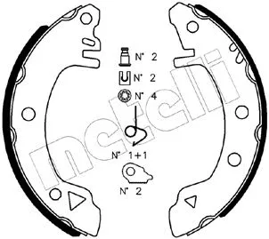 Brake Shoe Set (53-0112K)