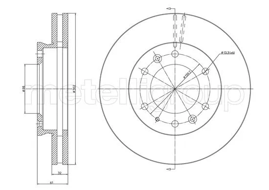 Brake Disc (23-1669C)