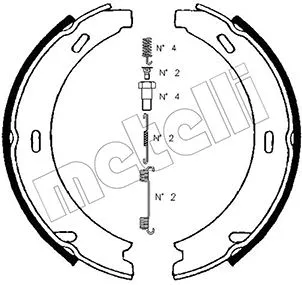 Brake Shoe Set, parking brake (53-0234K)