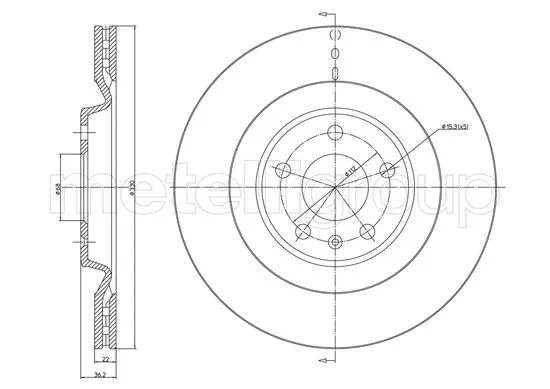 Brake Disc (23-1315C)
