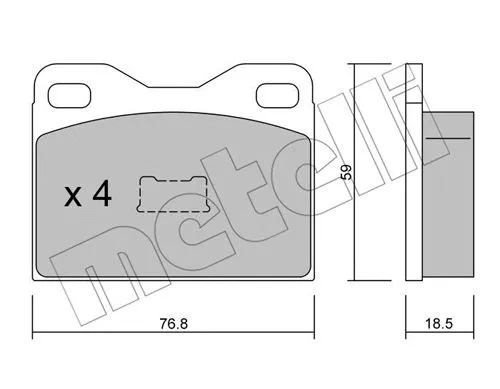 Brake Pad Set, disc brake (22-0015-2)