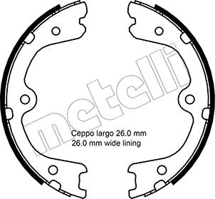 Brake Shoe Set, parking brake (53-0298)