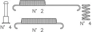 Accessory Kit, brake shoes (K441)