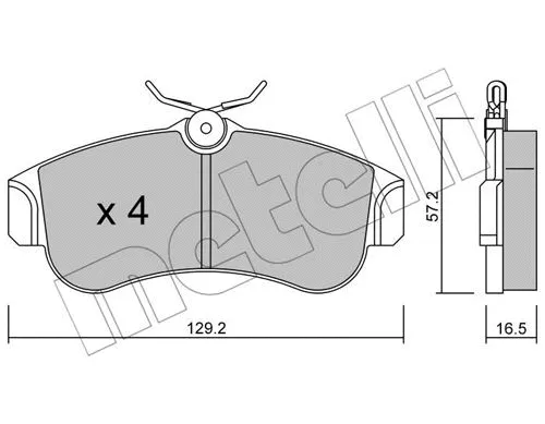Brake Pad Set, disc brake (22-0123-0)