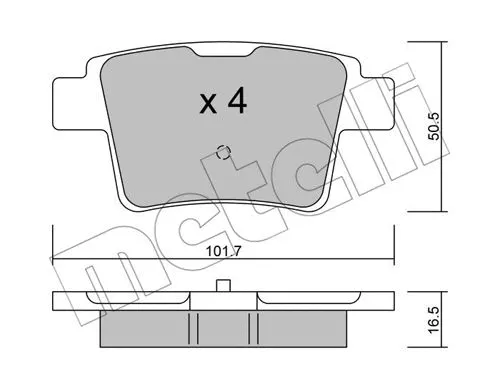 Brake Pad Set, disc brake (22-0677-0)