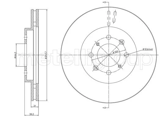 Brake Disc (23-1050C)