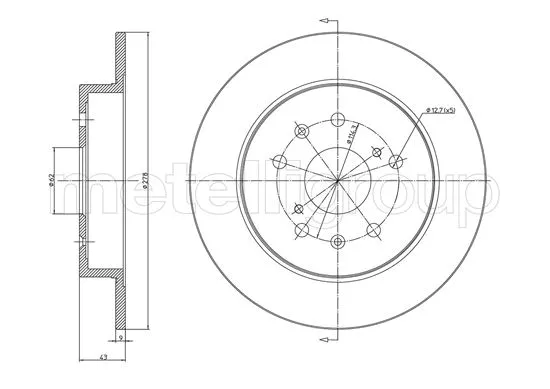 Brake Disc (23-1216C)