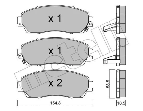 Brake Pad Set, disc brake (22-0903-0)