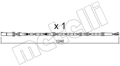 Warning Contact, brake pad wear (SU.288)