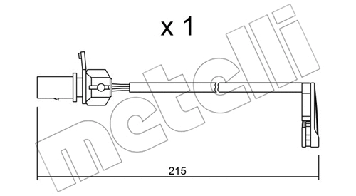 Warning Contact, brake pad wear (SU.291)