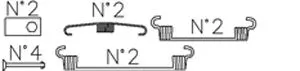 Accessory Kit, brake shoes (K390)