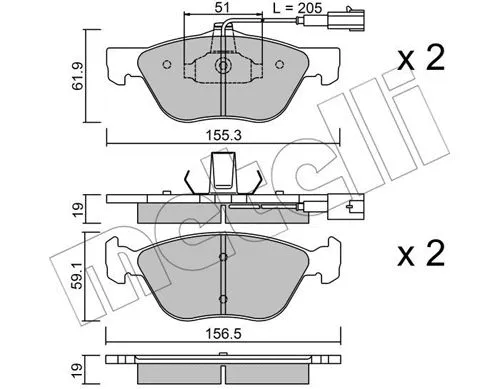 Brake Pad Set, disc brake