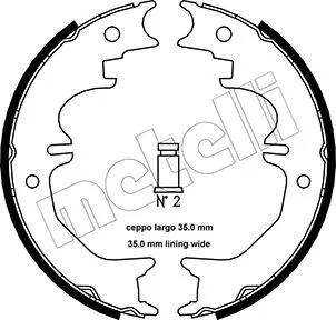 Brake Shoe Set, parking brake (53-0441)