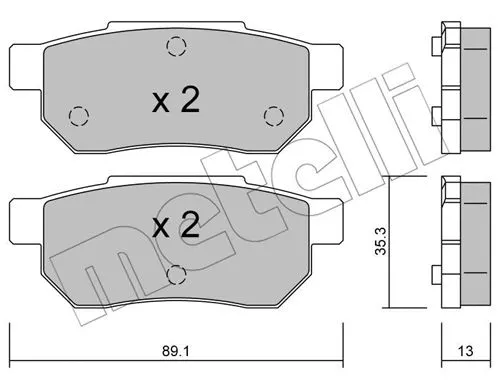 Brake Pad Set, disc brake (22-0170-0)