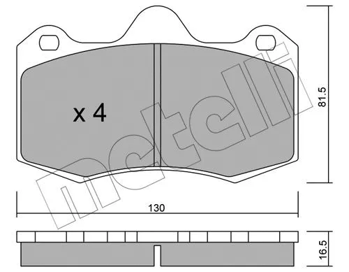 Brake Pad Set, disc brake (22-0392-0)