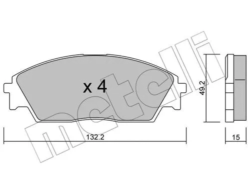 Brake Pad Set, disc brake (22-0236-0)