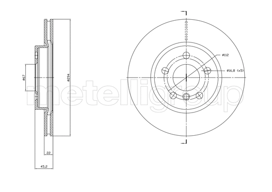 Brake Disc (23-1772C)