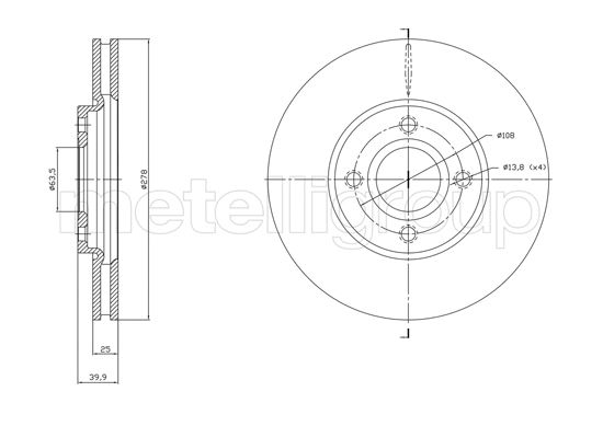 Brake Disc (23-1768C)