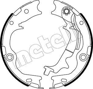 Brake Shoe Set, parking brake (53-0502)