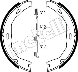 Brake Shoe Set, parking brake (53-0245K)