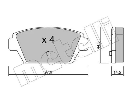 Brake Pad Set, disc brake (22-0226-0)