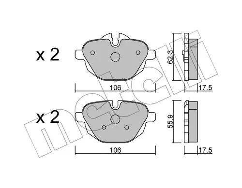 Brake Pad Set, disc brake (22-0920-0)