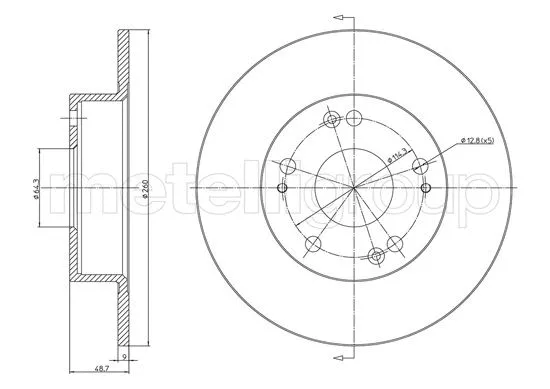 Brake Disc (23-1648C)