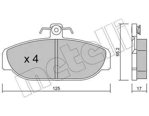 Brake Pad Set, disc brake (22-0183-0)