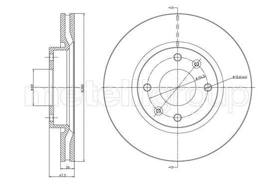 Brake Disc (23-1477C)