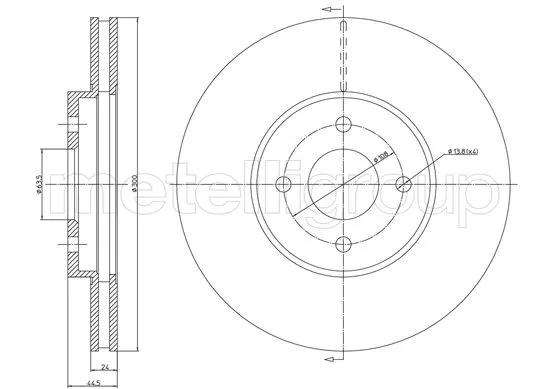 Brake Disc (23-1673C)