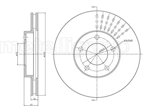 Brake Disc (23-1036C)