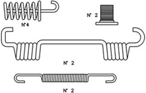 Accessory Kit, brake shoes (K421)
