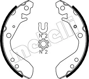 Brake Shoe Set (53-0158)
