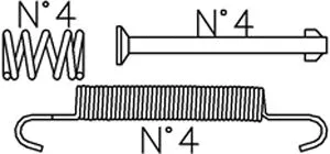 Accessory Kit, brake shoes (K393)