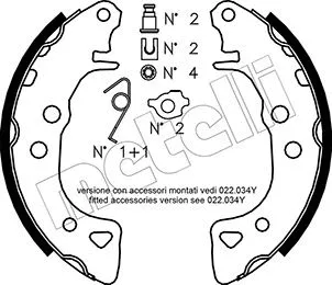 Brake Shoe Set (53-0021K)