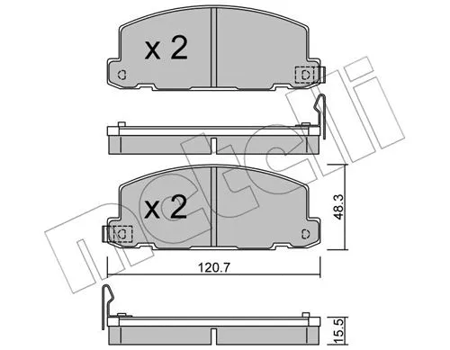 Brake Pad Set, disc brake (22-0360-0)