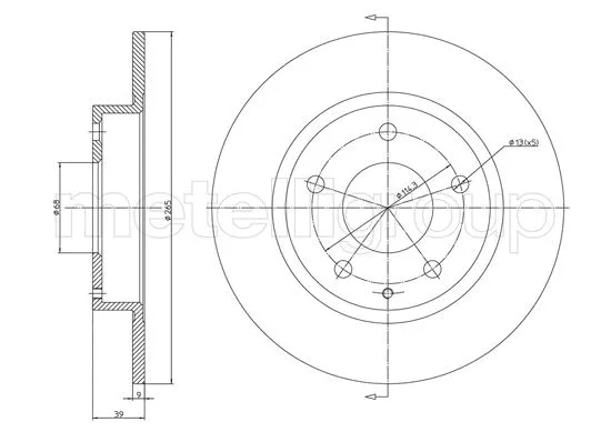 Brake Disc (23-1524C)