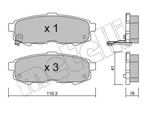 Brake Pad Set, disc brake (22-0735-0)