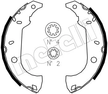 Brake Shoe Set (53-0067J)