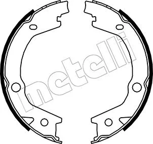 Brake Shoe Set, parking brake (53-0184)