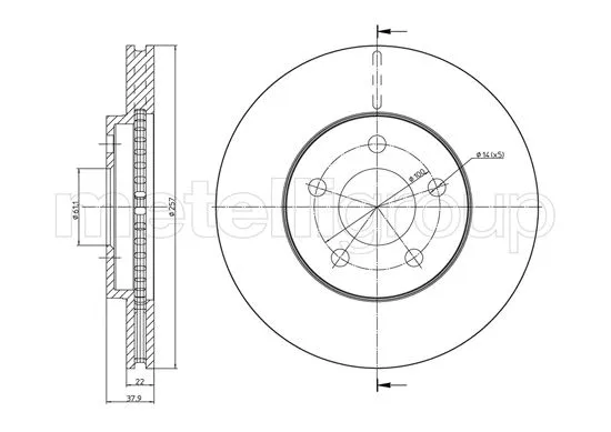 Brake Disc (23-1725C)