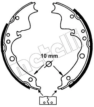 Brake Shoe Set (53-0109)