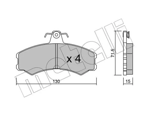 Brake Pad Set, disc brake (22-0031-1)