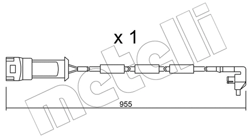 Warning Contact, brake pad wear (SU.091)