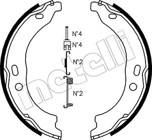 Brake Shoe Set, parking brake (53-0095K)