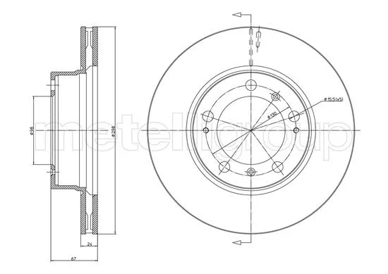 Brake Disc (23-1075C)