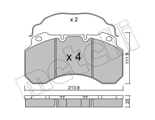 Brake Pad Set, disc brake (22-0588-0)