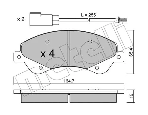 Brake Pad Set, disc brake (22-0679-0)
